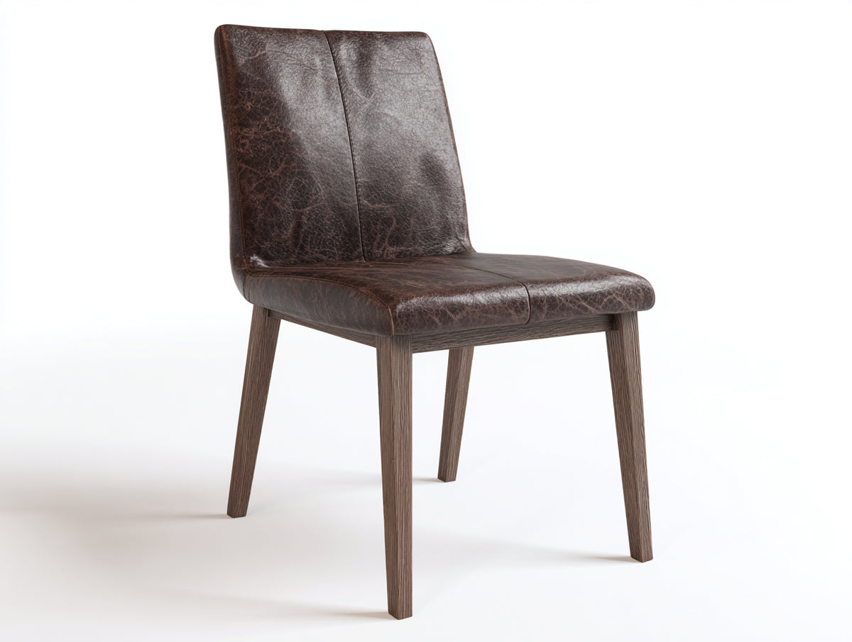 Esszimmerstühle gepolstert 52x58x88 cm - Dunkelbraun - klassisches Design mit hoher Rückenlehne